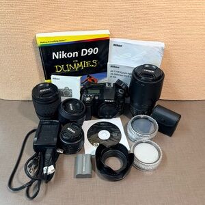 Nikon D90 Camera & 4 Nikon Lenses